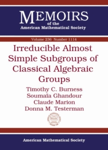 Irreducible Almost Simple Subgroups of Classical Algebraic Groups, Paperback / softback Book Irreducible Almost Simple Subgroups of Classical Algebraic Groups, Paperback / softback Book