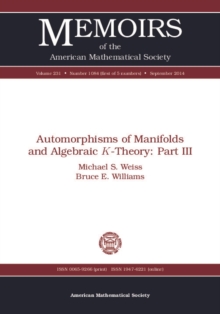 Automorphisms of Manifolds and Algebraic $K$-Theory : Part III