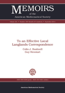 To an Effective Local Langlands Correspondence