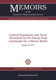 Critical Population and Error Threshold on the Sharp Peak Landscape for a Moran Model