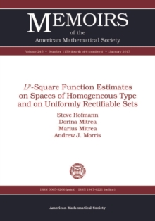 $L^p$-Square Function Estimates on Spaces of Homogeneous Type and on Uniformly Rectifiable Sets