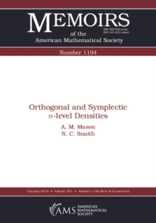 Orthogonal and Symplectic $n$-level Densities