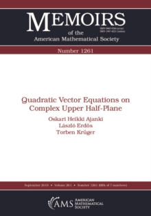 Quadratic Vector Equations on Complex Upper Half-Plane