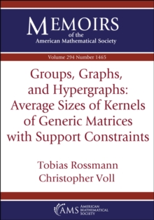 Groups, Graphs, and Hypergraphs : Average Sizes of Kernels of Generic Matrices with Support Constraints