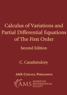 Calculus of Variations and Partial Differential Equations of First Order