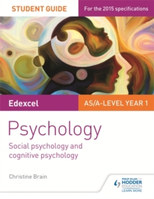 Edexcel Psychology Student Guide 1: Social psychology and cognitive psychology, Paperback / softback Book Edexcel Psychology Student Guide 1: Social psychology and cognitive psychology, Paperback / softback Book