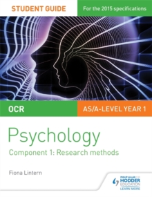 OCR Psychology Student Guide 1: Component 1: Research methods, Paperback Book OCR Psychology Student Guide 1: Component 1: Research methods, Paperback Book