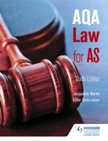 AQA Law for AS, Paperback Book AQA Law for AS, Paperback Book