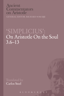 Simplicius: On Aristotle On the Soul 3.6-13