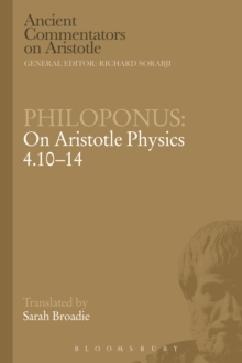 Philoponus: On Aristotle Physics 4.10-14