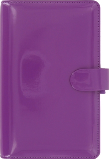 Filofax Compact Patent Purple Organiser, Book Filofax Compact Patent Purple Organiser, Book
