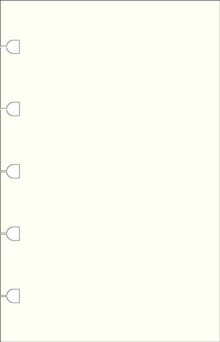 Filofax Pocket Notebook refill - plain paper white