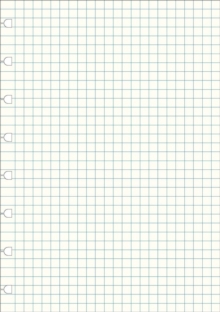 Filofax A5 Notebook refill - squared paper white