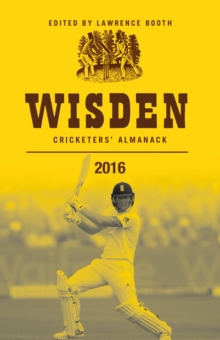 Wisden Cricketers' Almanack 2016, Hardback Book Wisden Cricketers' Almanack 2016, Hardback Book