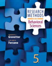 Research Methods for the Behavioral Sciences