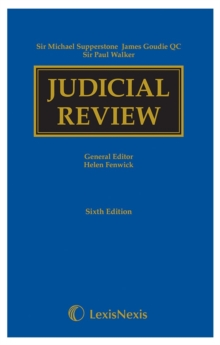 Supperstone, Goudie & Walker: Judicial Review Sixth edition, Hardback Book Supperstone, Goudie & Walker: Judicial Review Sixth edition, Hardback Book