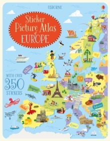 Sticker Picture Atlas of Europe, Paperback Book Sticker Picture Atlas of Europe, Paperback Book