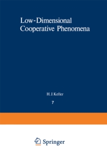 Low-Dimensional Cooperative Phenomena : The Possibility of High-Temperature Superconductivity