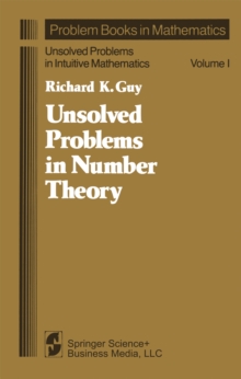 Unsolved Problems in Number Theory