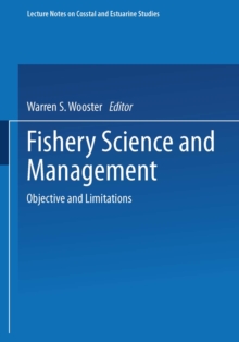 Fishery Science and Management : Objectives and Limitations