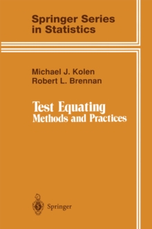 Test Equating : Methods and Practices