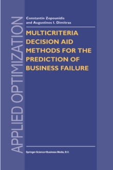 Multicriteria Decision Aid Methods for the Prediction of Business Failure