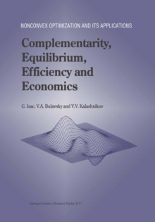 Complementarity, Equilibrium, Efficiency and Economics