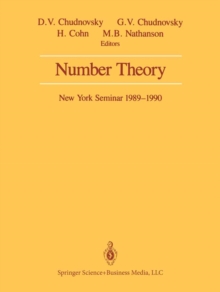 Number Theory : New York Seminar 1989-1990