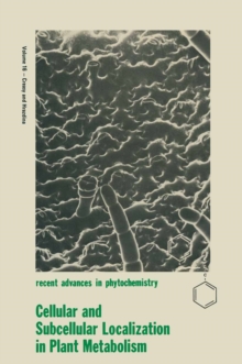 Cellular and Subcellular Localization in Plant Metabolism