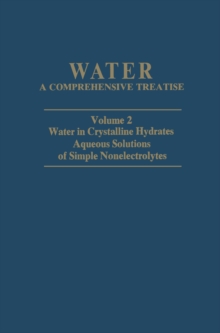 Water in Crystalline Hydrates Aqueous Solutions of Simple Nonelectrolytes