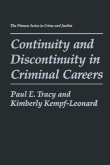 Continuity and Discontinuity in Criminal Careers