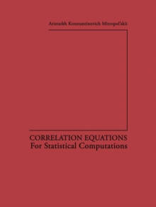 Correlation Equations : For Statistical Computations