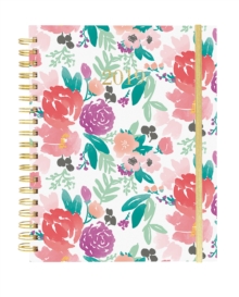 FLORAL 2019 LARGE SPIRAL BOUND DIARY, Spiral bound Book FLORAL 2019 LARGE SPIRAL BOUND DIARY, Spiral bound Book