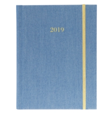 CHAMBRAY 2019 FABRIC HARBOUND DIARY, Hardback Book CHAMBRAY 2019 FABRIC HARBOUND DIARY, Hardback Book