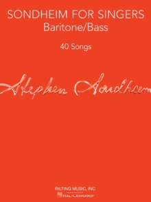 Sondheim For Singers : Baritone/Bass, Paperback / softback Book Sondheim For Singers : Baritone/Bass, Paperback / softback Book