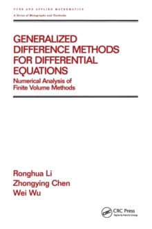 Generalized Difference Methods for Differential Equations : Numerical Analysis of Finite Volume Methods