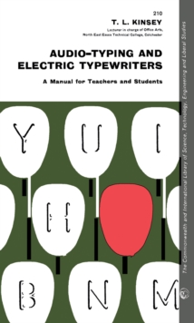 Audio-Typing and Electric Typewriters : A Manual for Teachers and Students