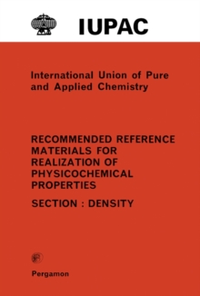 Recommended Reference Materials for Realization of Physicochemical Properties : Density