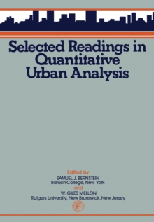 Selected Readings in Quantitative Urban Analysis