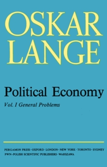 General Problems : Political Economy