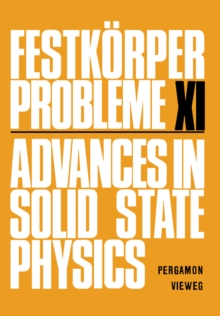 Festkorper Probleme XI : Advances in Solid State Physics