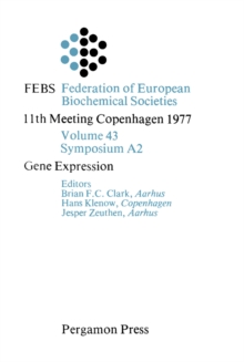 Gene Expression : Protein Synthesis and Control RNA Synthesis and Control Chromatin Structure and Function