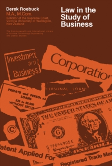 Law in the Study of Business : The Commonwealth and International Library: Social Administration, Training, Economics and Production Division