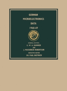 German Microelectronics Data 1968-69 : Pergamon Electronics Data Series