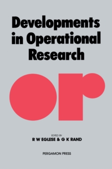 Developments in Operational Research : Frontiers of Operational Research and Applied Systems Analysis