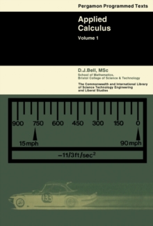 Applied Calculus : The Commonwealth and International Library: Programmed Texts Series