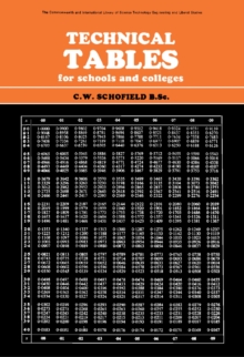 Technical Tables for Schools and Colleges : The Commonwealth and International Library Mathematics Division