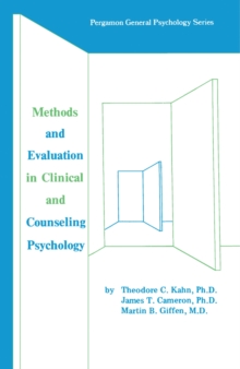 Methods and Evaluation in Clinical and Counseling Psychology : Pergamon General Psychology Series