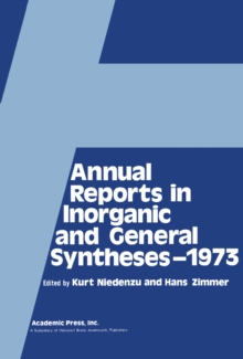 Annual Reports in Inorganic and General Syntheses-1973