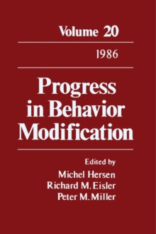 Progress in Behavior Modification : Volume 20